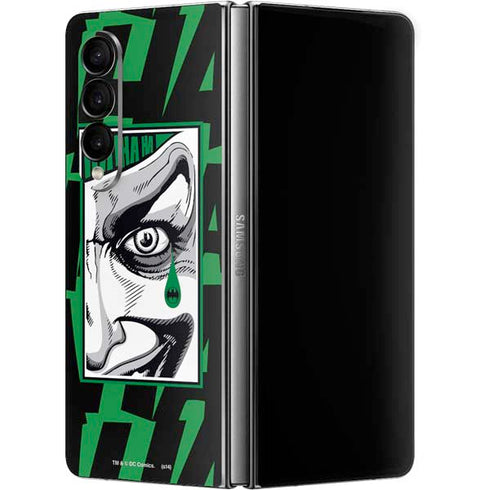 DC Comics The Joker Teardrop Card Galaxy Z Fold4 5G Skin